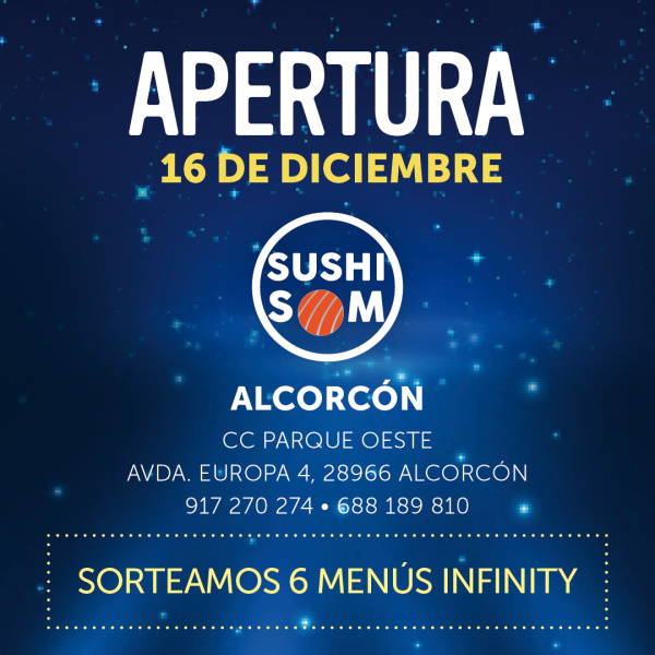 INAUGURACIÓN SUSHISOM EN ALCORCÓN MADRID
