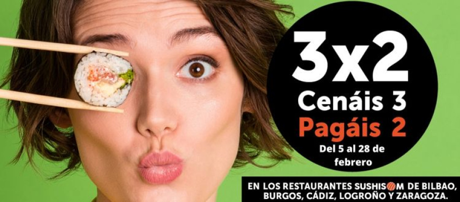 Nueva promoción en Sushisom 3x2