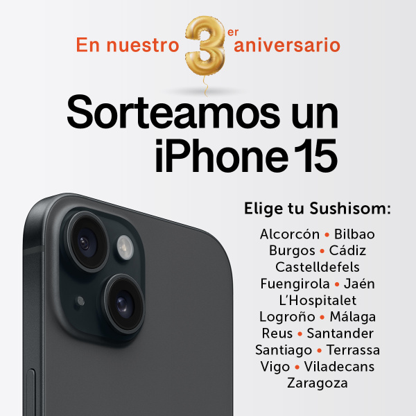 SORTEO IPHONE TERCER ANIVERSARIO SUSHISOM
